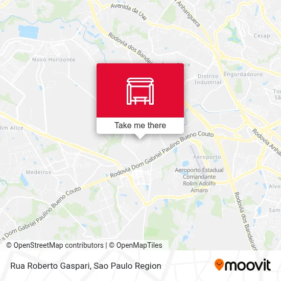 Rua Roberto Gaspari map