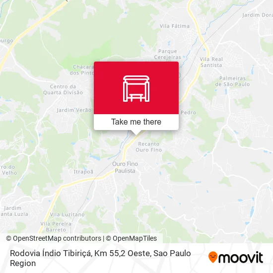 Rodovia Índio Tibiriçá, Km 55,2 Oeste map
