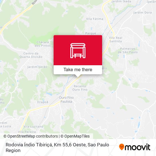 Rodovia Índio Tibiriçá, Km 55,6 Oeste map