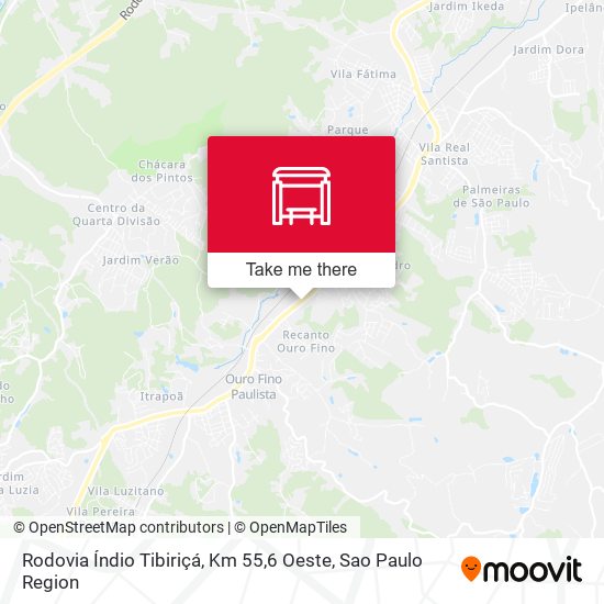 Rodovia Índio Tibiriçá, Km 55,6 Oeste map