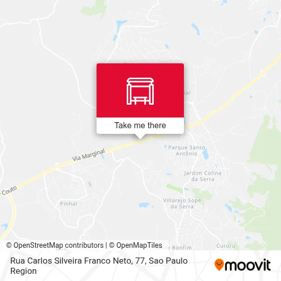 Rua Carlos Silveira Franco Neto, 77 map