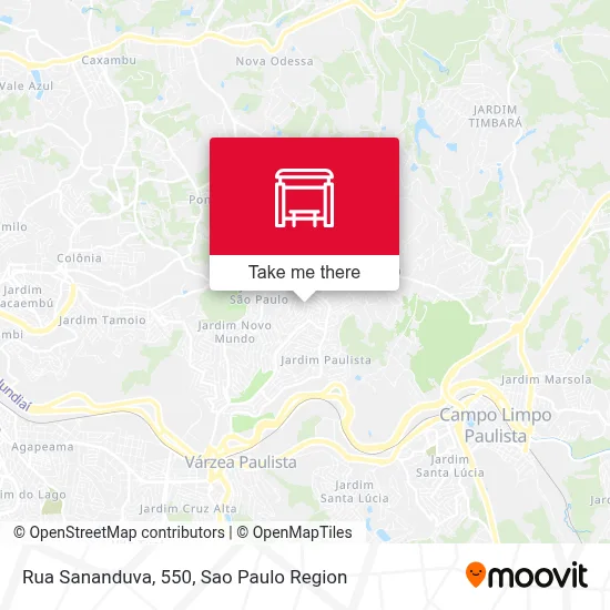 Rua Sananduva, 550 map