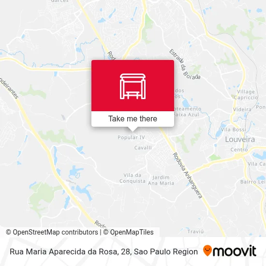 Rua Maria Aparecida da Rosa, 28 map