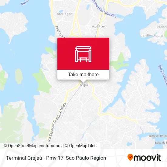 Terminal Grajaú - Pmv 17 map