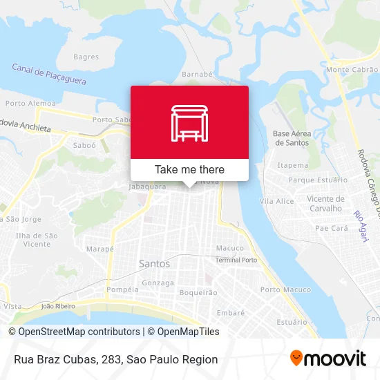 Rua Braz Cubas, 283 map