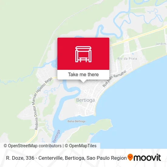 R. Doze, 336 - Centerville, Bertioga map