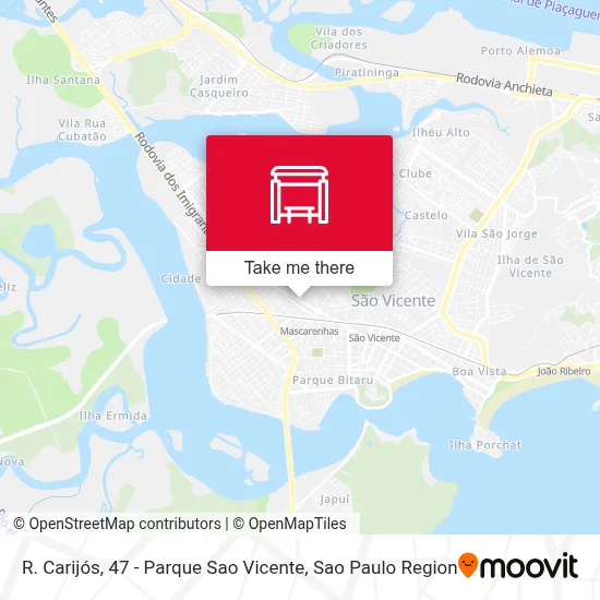 R. Carijós, 47 - Parque Sao Vicente map