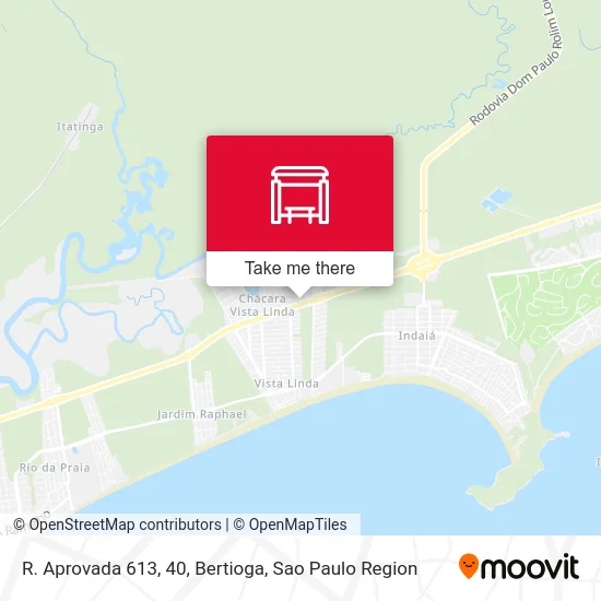 R. Aprovada 613, 40, Bertioga map