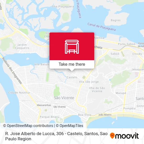 R. Jose Alberto de Lucca, 306 - Castelo, Santos map
