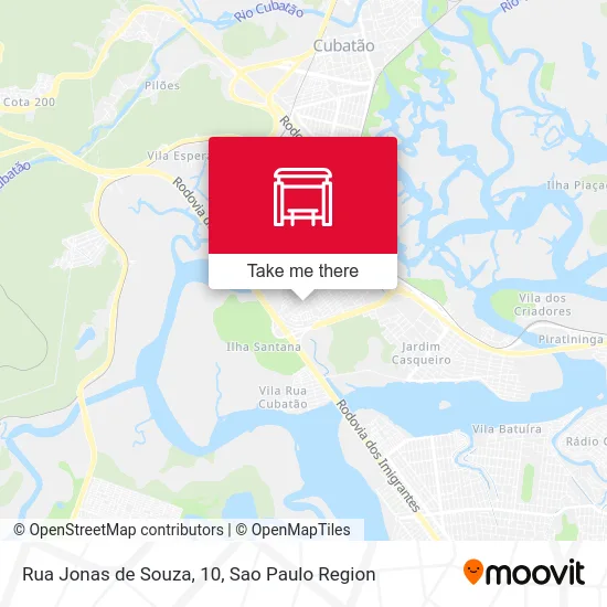 Rua Jonas de Souza, 10 map