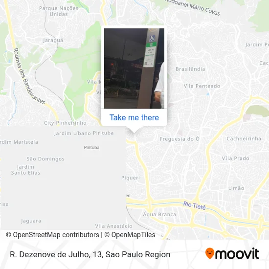 R. Dezenove de Julho, 13 map