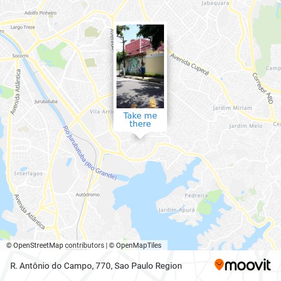 R. Antônio do Campo, 770 map