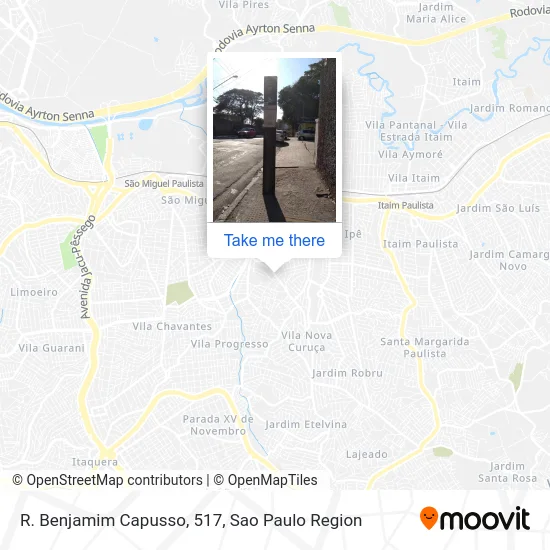 R. Benjamim Capusso, 517 map