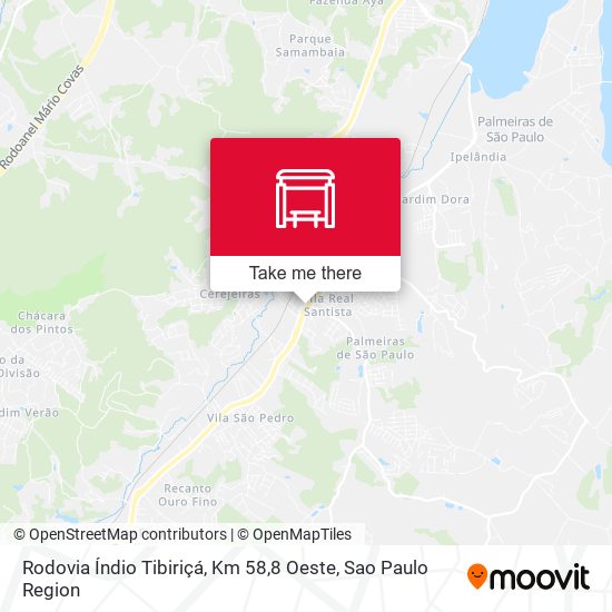 Rodovia Índio Tibiriçá, Km 58,8 Oeste map