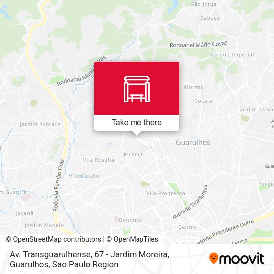 Av. Transguarulhense, 67 - Jardim Moreira, Guarulhos map
