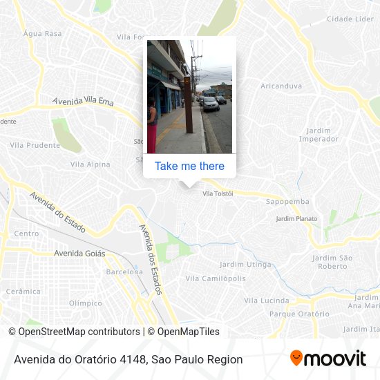 Avenida do Oratório 4148 map