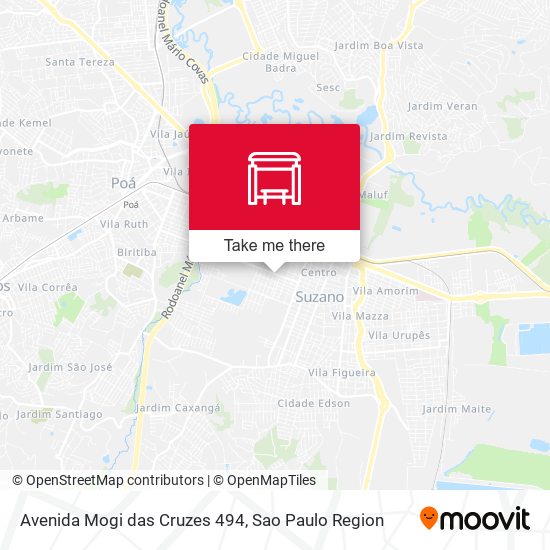 Avenida Mogi das Cruzes 494 map