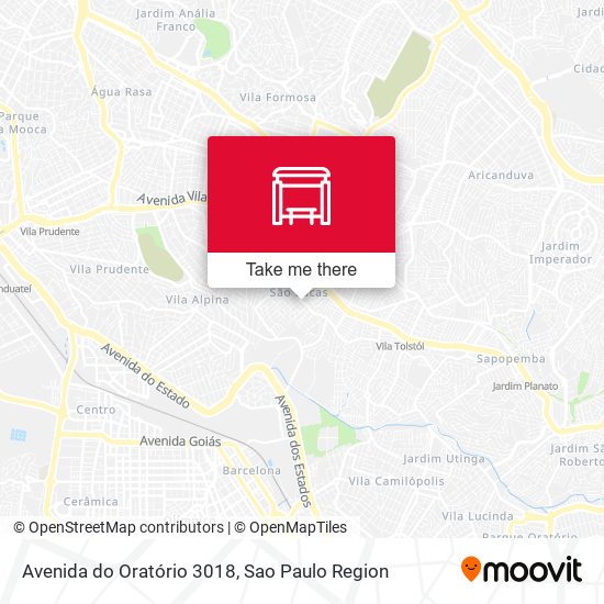 Avenida do Oratório 3018 map