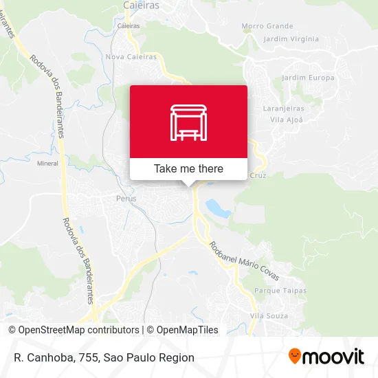 R. Canhoba, 755 map