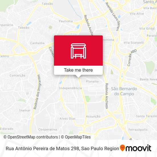 Rua Antônio Pereira de Matos 298 map