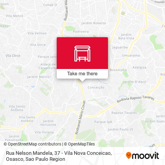 Mapa Rua Nelson Mandela, 37 - Vila Nova Conceicao, Osasco