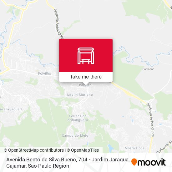 Avenida Bento da Silva Bueno, 704 - Jardim Jaragua, Cajamar map