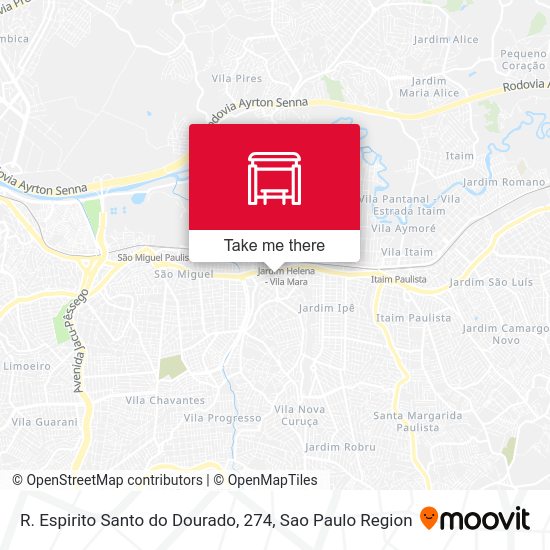 R. Espirito Santo do Dourado, 274 map