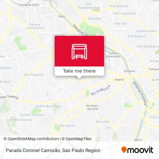 Parada Coronel Camisão map