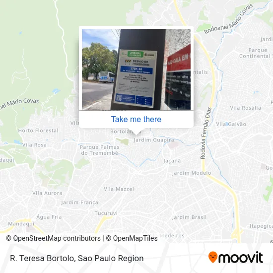 R. Teresa Bortolo map