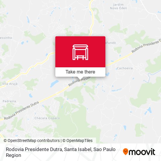 Rodovia Presidente Dutra, Santa Isabel map