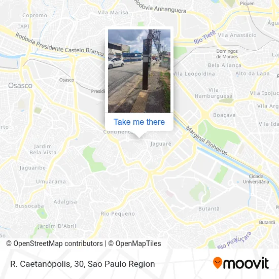 R. Caetanópolis, 30 map