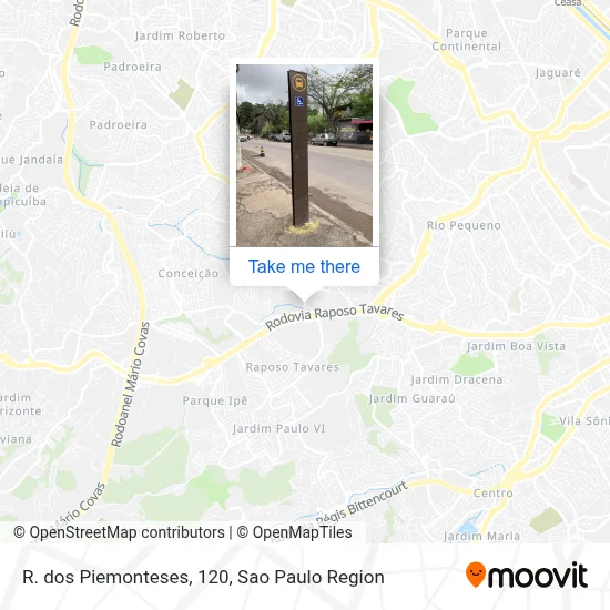 R. dos Piemonteses, 120 map