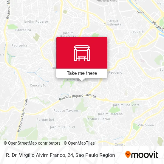 R. Dr. Virgílio Alvim Franco, 24 map