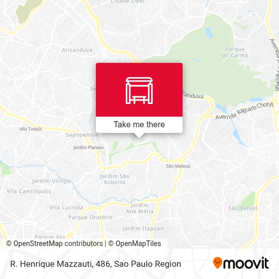 R. Henrique Mazzauti, 486 map