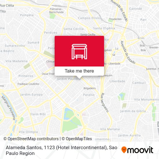 Alameda Santos, 1123 (Hotel Intercontinental) map