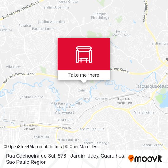 Rua Cachoeira do Sul, 573 - Jardim Jacy, Guarulhos map