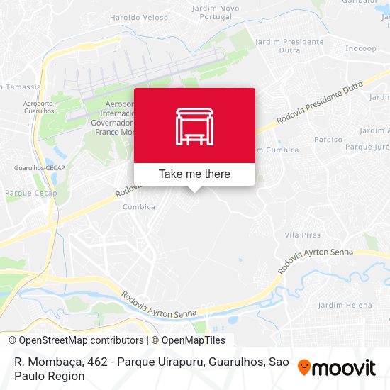 R. Mombaça, 462 - Parque Uirapuru, Guarulhos map