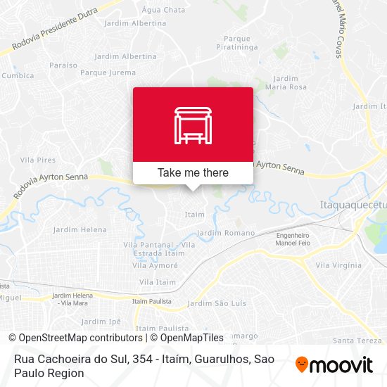 Rua Cachoeira do Sul, 354 - Itaím, Guarulhos map