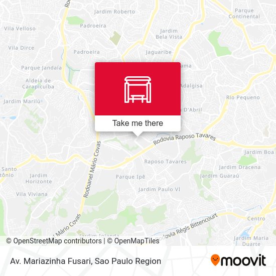Av. Mariazinha Fusari map