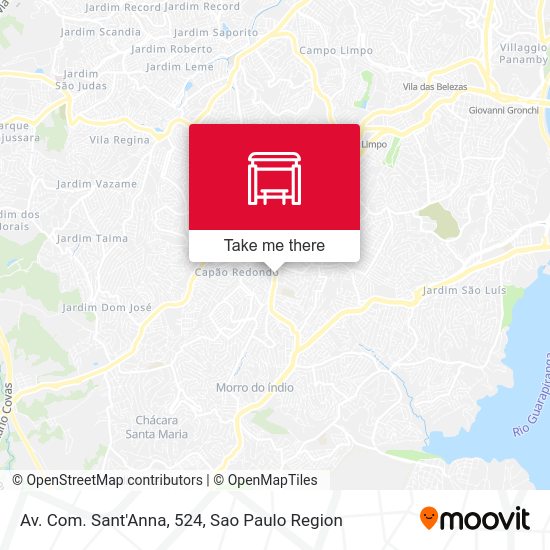 Av. Com. Sant'Anna, 524 map