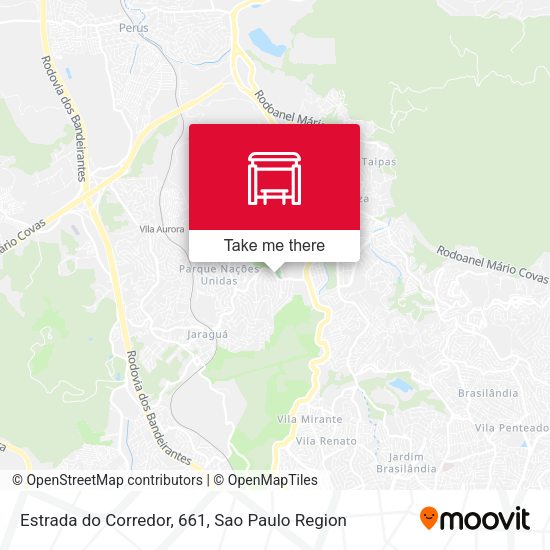 Estrada do Corredor, 661 map