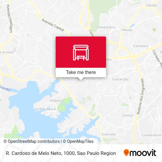 R. Cardoso de Melo Neto, 1000 map