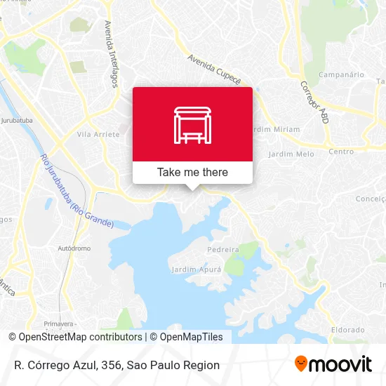 R. Córrego Azul, 356 map