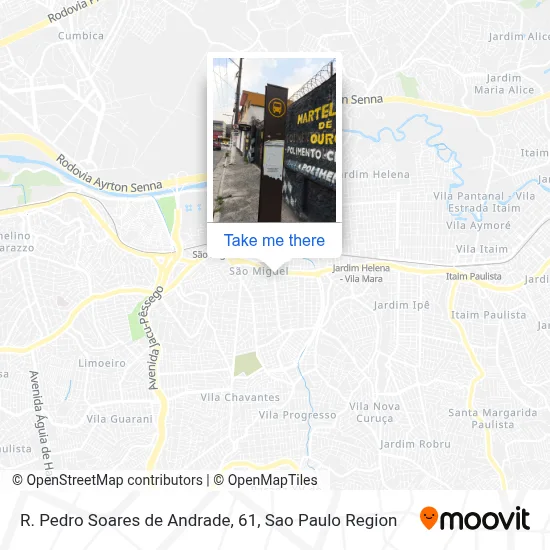 R. Pedro Soares de Andrade, 61 map