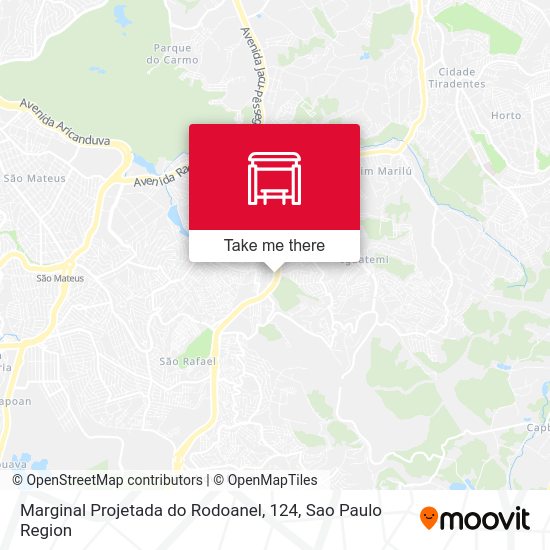Marginal Projetada do Rodoanel, 124 map