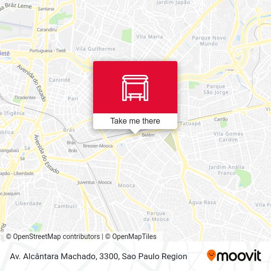 Av. Alcântara Machado, 3300 map