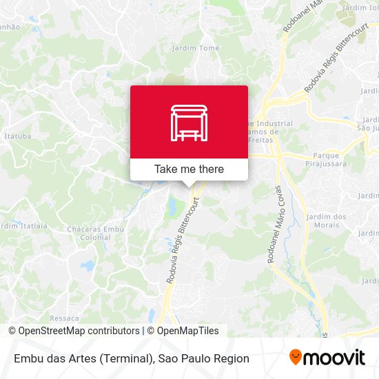 Embu das Artes (Terminal) map