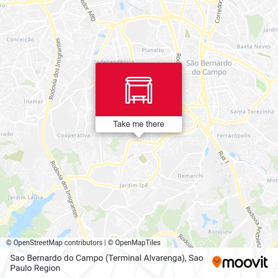 Sao Bernardo do Campo (Terminal Alvarenga) map