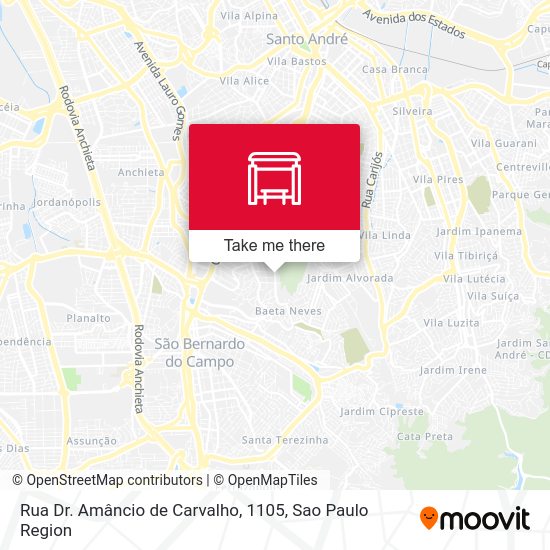 Rua Dr. Amâncio de Carvalho, 1105 map