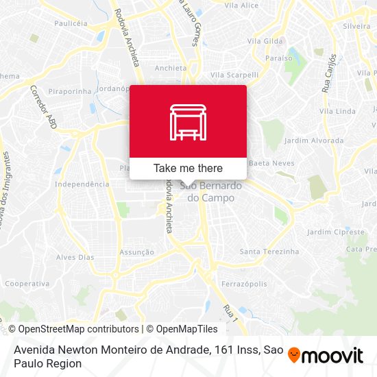 Avenida Newton Monteiro de Andrade, 161 Inss map